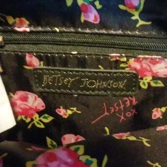 Betsey Johnson  Embellised Mini Black Crossbody Bag - Picture 6 of 8